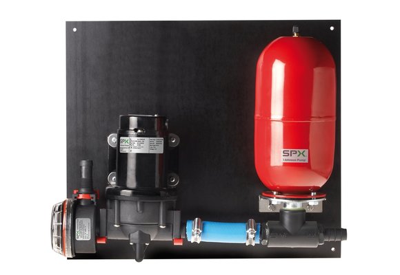 Aqua Jet Uno Max Compleet Waterdruksysteem – Gemonteerd op Houten Paneel – Klaar voor Gebruik