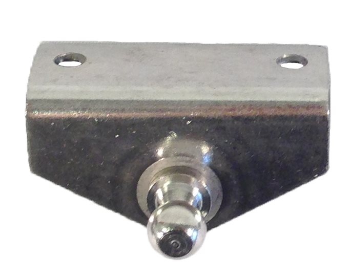 Nautalift  RVS 90° houder met 10 mm kogelaansluiting