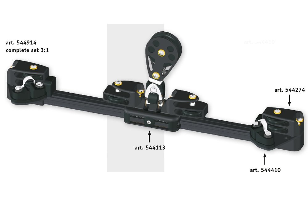 Antal Aluminium eindfitting + keerblok type 110 / 150 (2x)