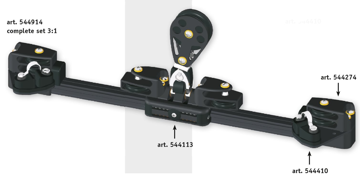 Antal Aluminium eindfitting + keerblok type 110 / 150 (2x)