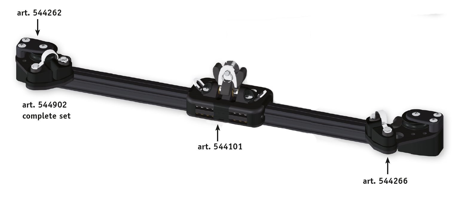 Antal Aluminium eindfitting type 100 (voor reguleerlijn) (2x)