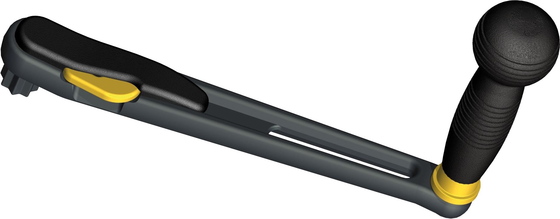 Antal Aluminium winchhandel Speedylock  L=250mm  gewicht 0 53kg  ball grip