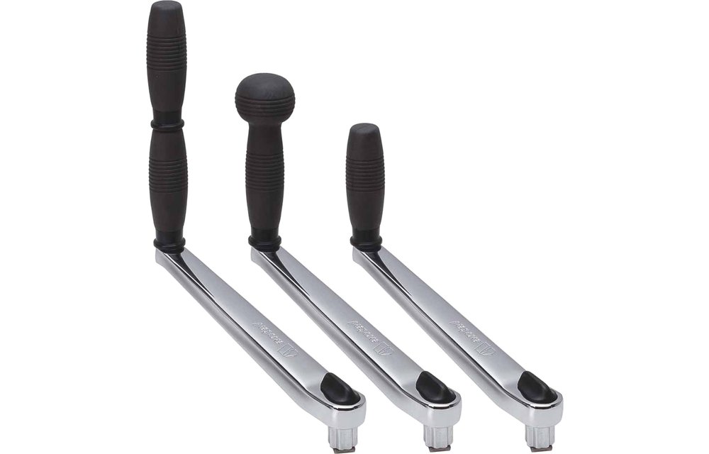 Allpa Verchroomde winchhandel L=250mm gewicht 1 53kg double grip