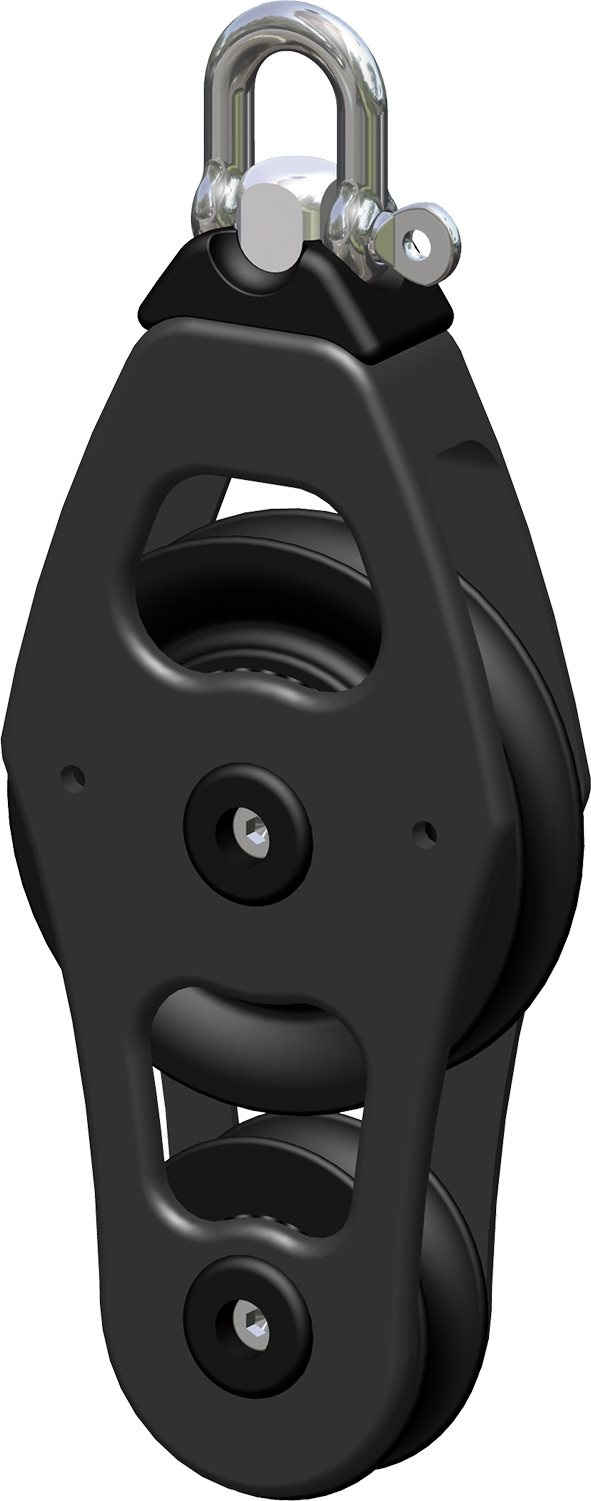 Antal Aluminium block serie OPF-60  kogelgelagerd  single fiddle block