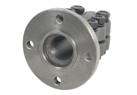 Allpa Stalen klemflens met centreerrand  Ø35mm-as  center (F) Ø100mm  steek (I) Ø120mm (Yanmar)