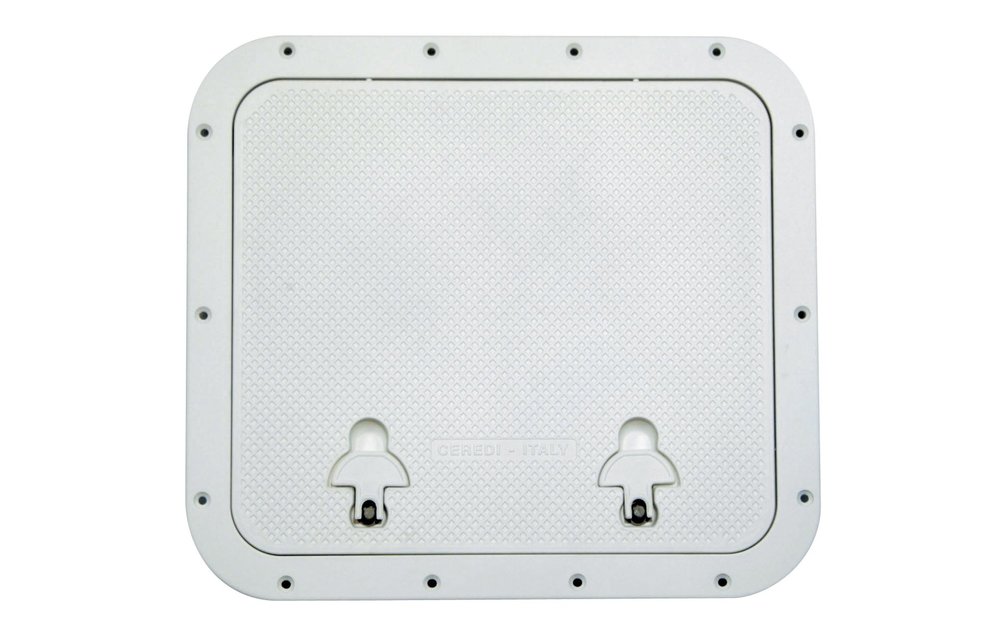 Allpa Aluminium Luik buitenmaat 510x460mm gatmaat 393x446mm onbehandeld Aluminium