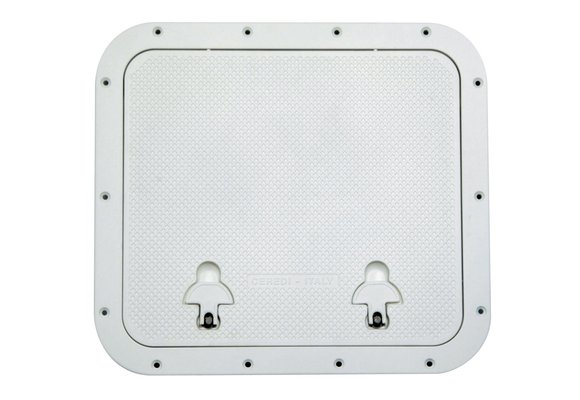 Allpa Aluminium Luik  buitenmaat 510x460mm  gatmaat 393x446mm  onbehandeld Aluminium