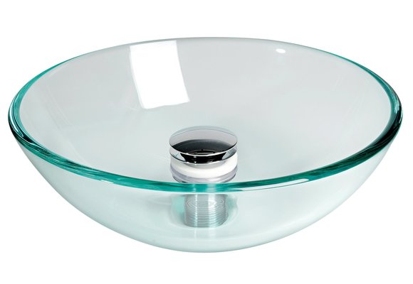 Allpa spoelbak rond glas