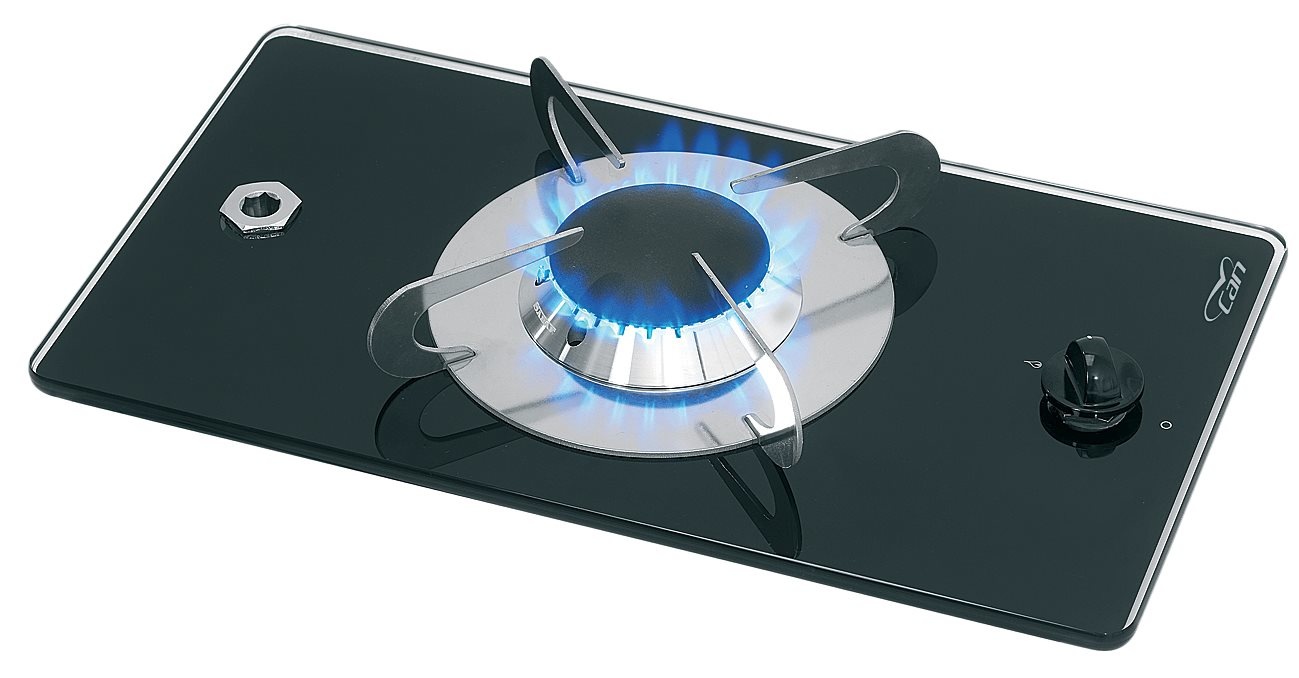 Allpa Gaskomfoor met thermische glasplaat 365x200x80mm brander: 1x medium