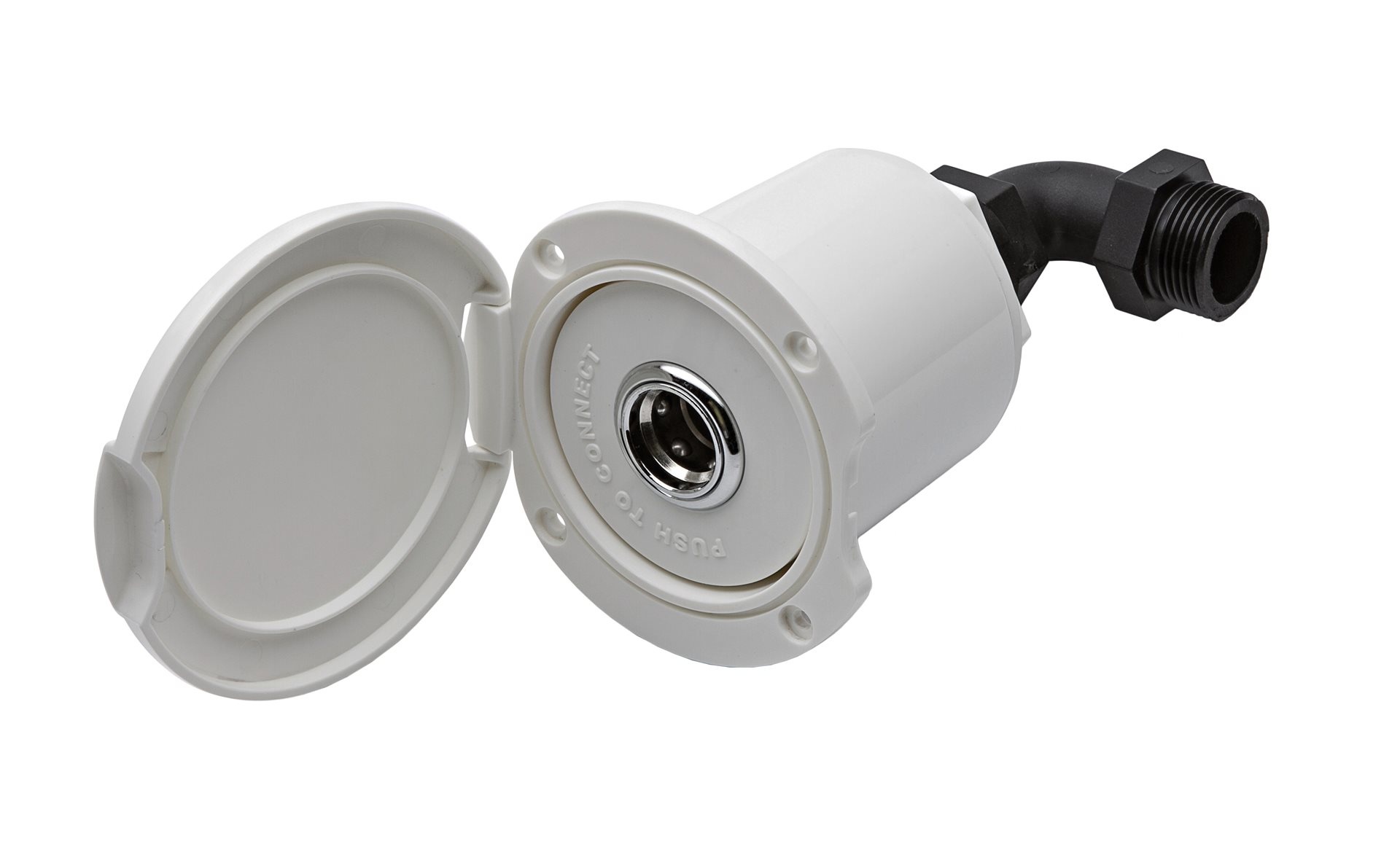 Allpa Inbouwkast met water in- of uitlaat  uitlaat  verchroomd kunststof