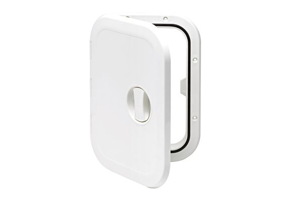 Allpa Kunststof Kast  270x373x160mm  1x sluiting  180º  wit (deksel en scharnier afneembaar)