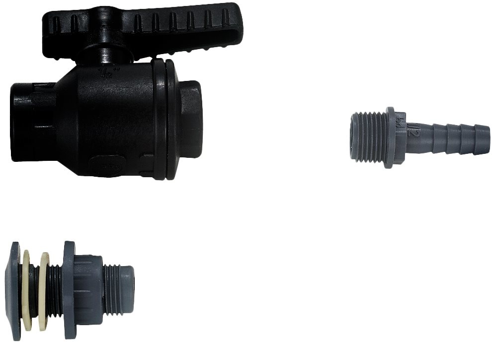 Allpa Kunststof afsluiter  met 3/4 binnendraad