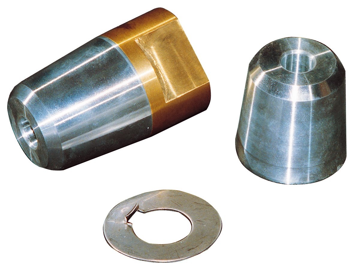 Allpa Dopmoer met zinkanode & RVS borgring voor schroefas