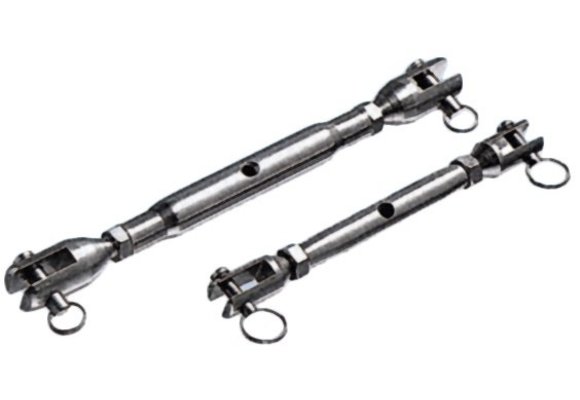 Allpa RVS wantspanner met gaffel  stag Ø8 0mm (breekkracht 8900kg)