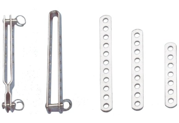 Allpa RVS spanstrip (C)  L= 120mm  gatmaat Ø6 0mm