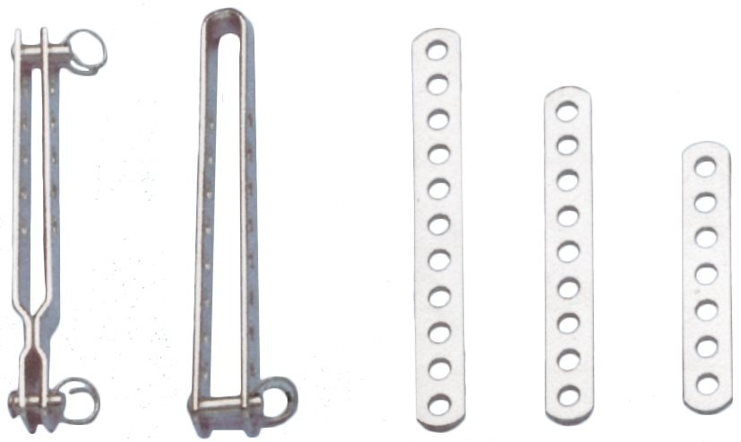 Allpa RVS spanstrip (C)  L= 120mm  gatmaat Ø6 0mm