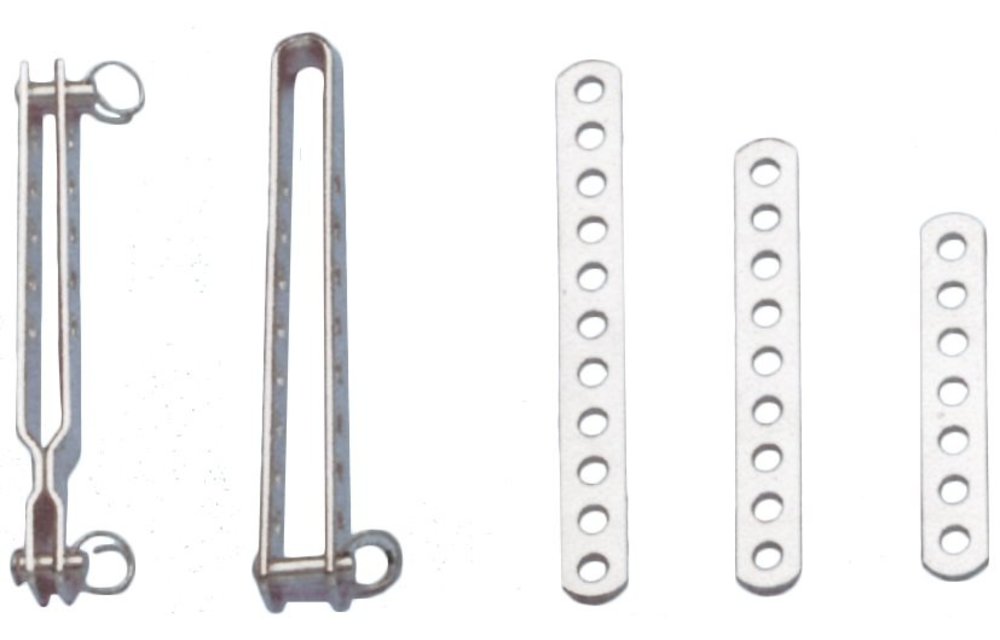Allpa RVS spanstrip (A) L= 80mm gatmaat Ø6 0mm