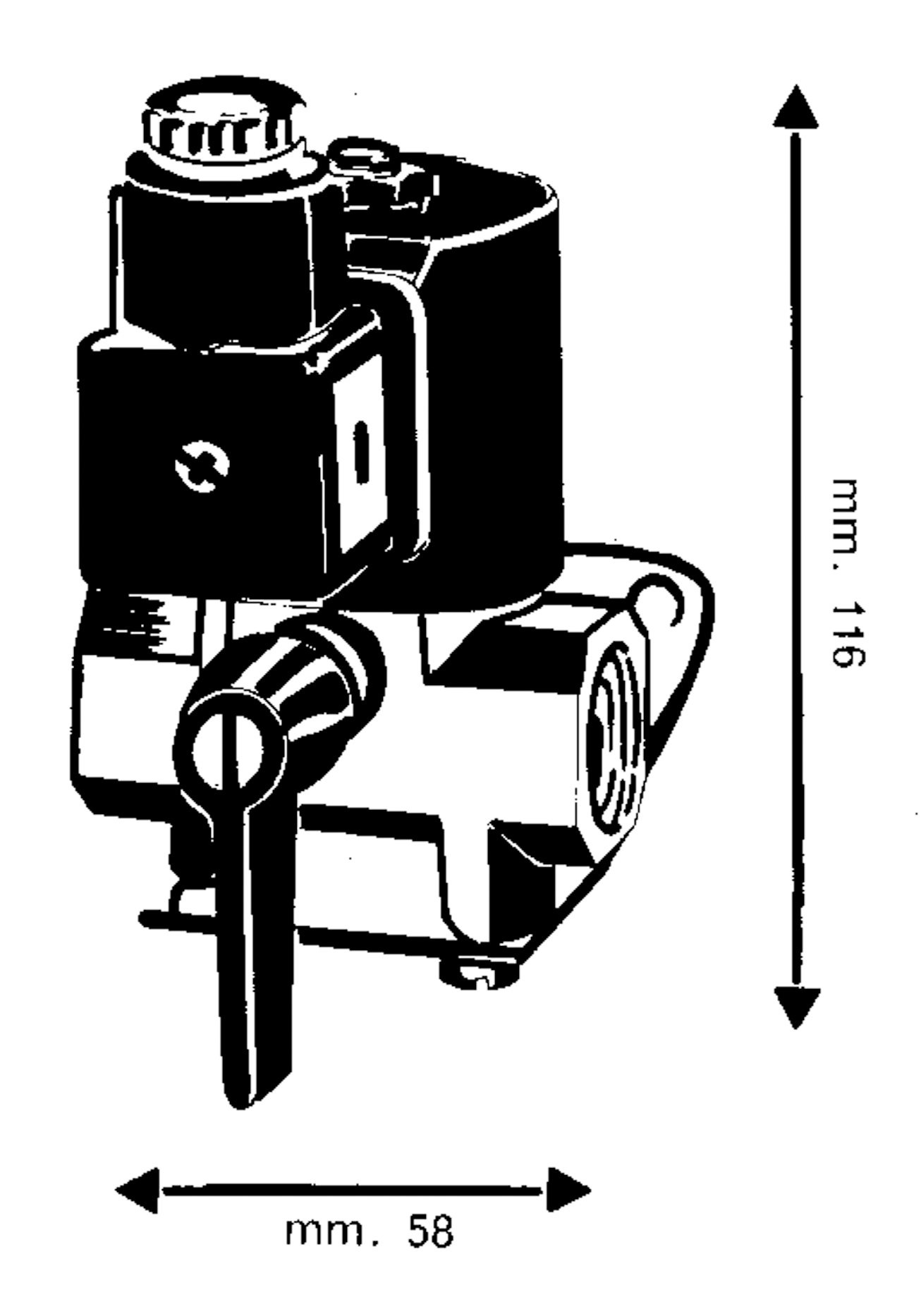 Allpa Elektrische afsluiter  24V/12W  1/2 inwendige draad