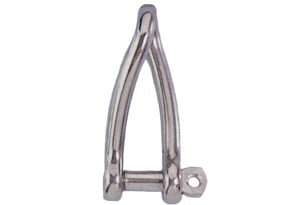 Allpa RVS gedraaide sluiting  A=Ø8mm  B=53mm  C=17mm (breekkracht 2100kg)