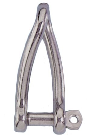 Allpa RVS gedraaide sluiting A=Ø5mm B=35mm C=11mm (breekkracht 830kg)