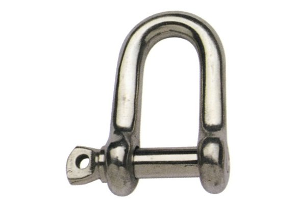 Allpa RVS D-sluiting  A=Ø10mm  B=40mm  C=12mm  D=40mm (breekkracht 5800kg)