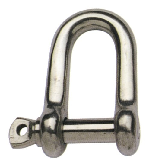 Allpa RVS D-sluiting A=Ø6mm B=24mm C=12mm D=24mm (breekkracht 1750kg)