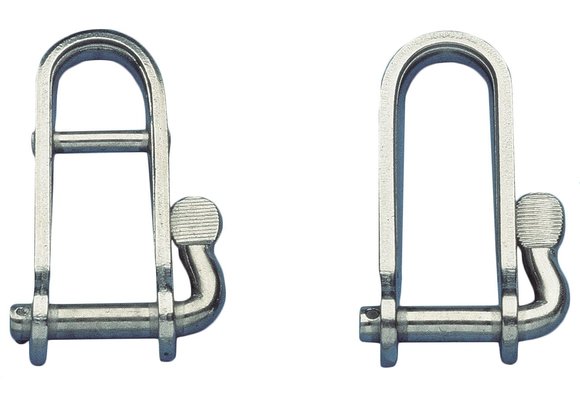 Allpa RVS snelsluiting met borg  Ø5mm  B=14mm  H=40mm (breekkracht 1050kg)