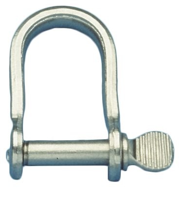 Allpa RVS plaatsluiting  Ø6mm  B=17mm  H=26mm (breekkracht 2050kg)