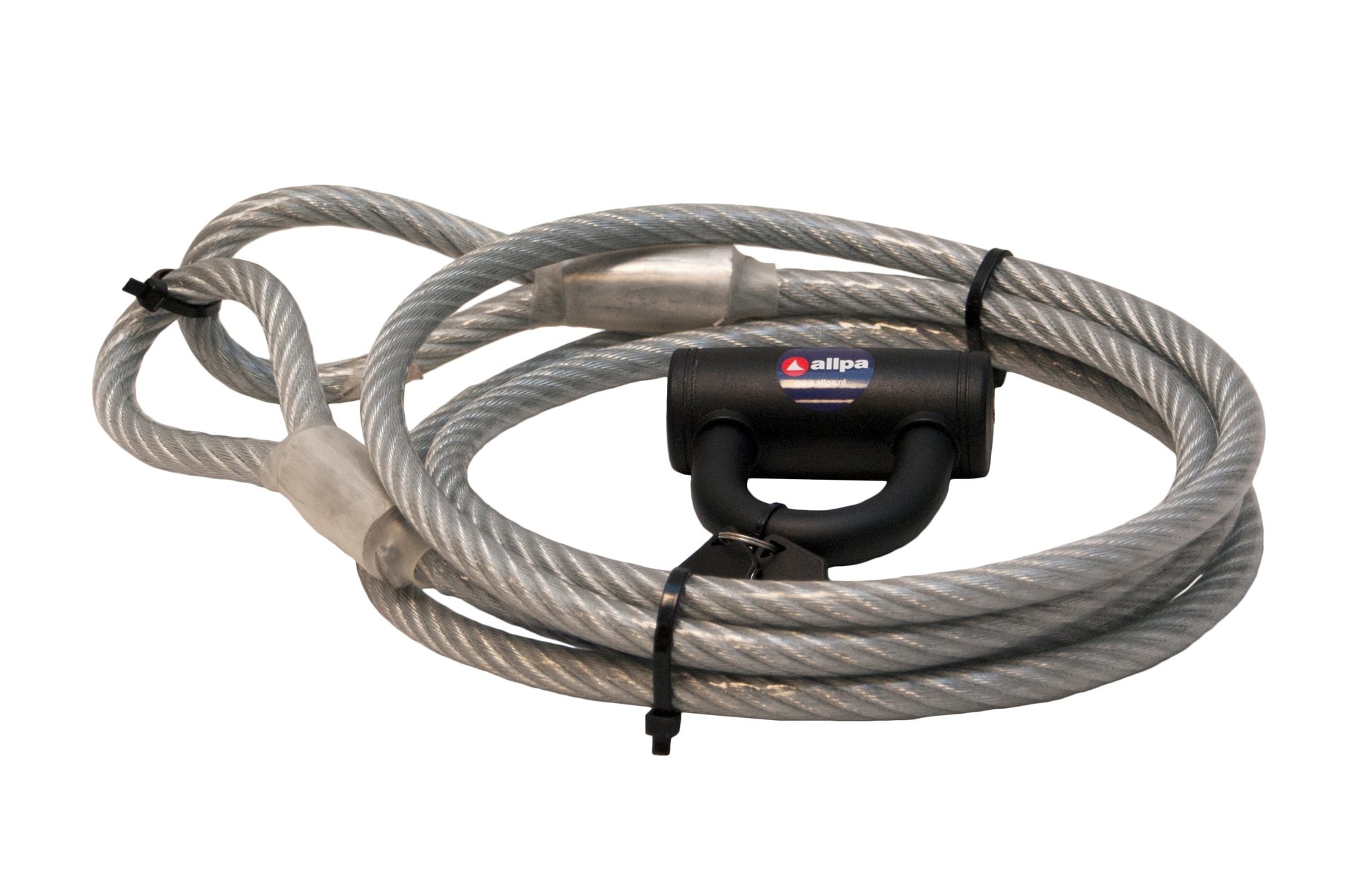 Geplastificeerde Anti-Diefstal-Kabel met slot - L=5m