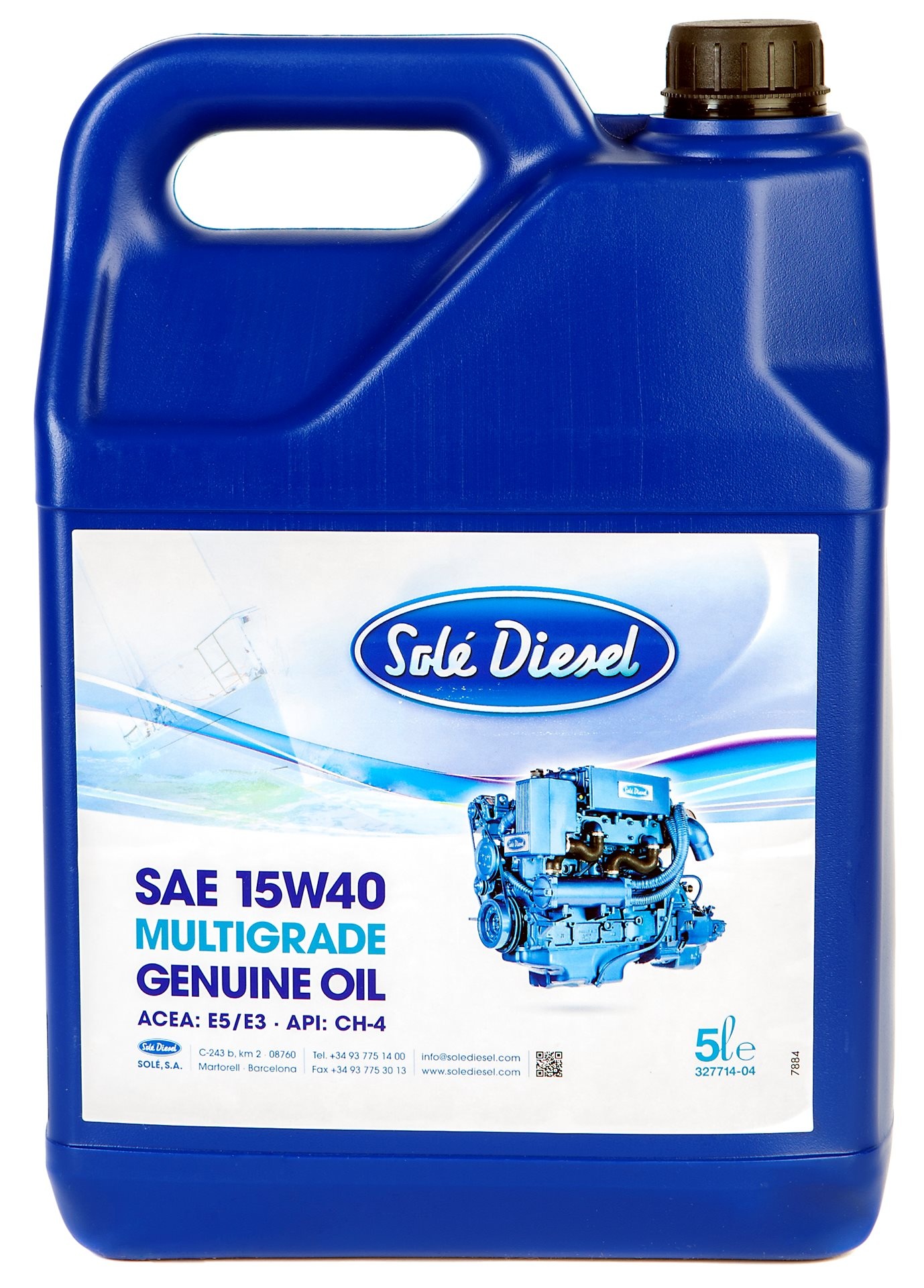 Solé Motorolie container 5l Multigrade 15W40 ACEA: E7 API C-4