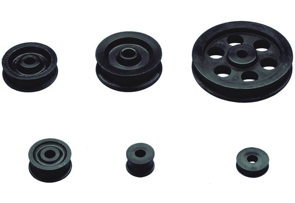 Allpa Nylon schijf Ø45 0mm  H=13 2mm  asgat Ø8 2mm