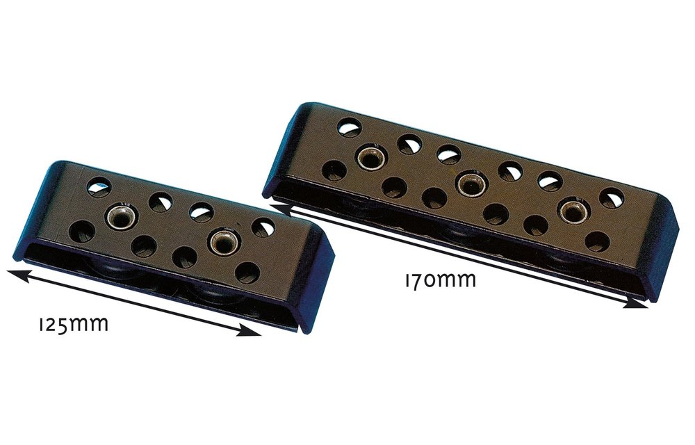 Allpa Aluminium kogelgelagerde organizer drieschijfs 10mm schijf Ø38mm L=170mm breekkracht 900kg