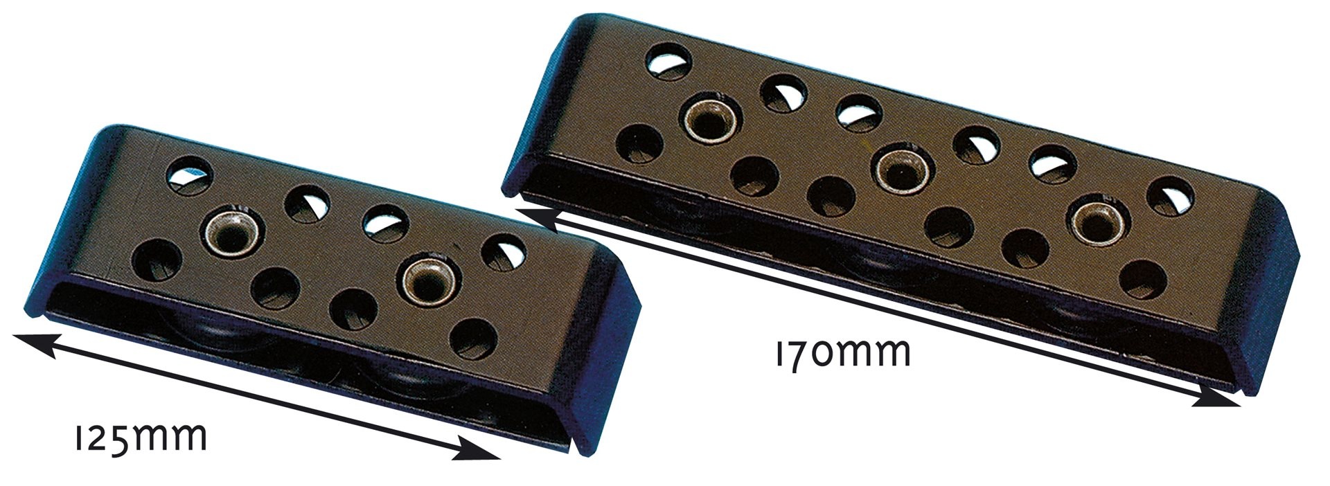 Allpa Aluminium kogelgelagerde organizer drieschijfs  10mm  schijf Ø38mm  L=170mm  breekkracht 900kg