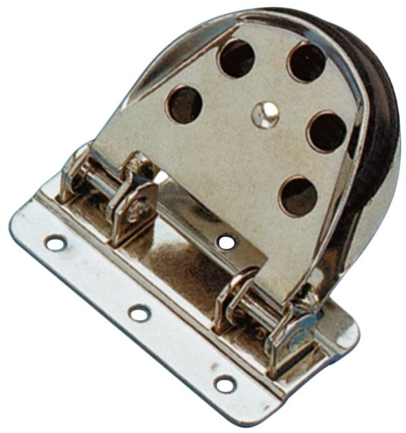 Allpa RVS geleideblok voor lijn 12mm schijf Ø55mm breekkracht 1400kg