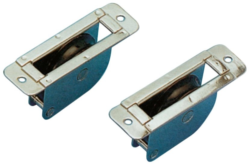 Allpa RVS doorvoerblok enkelschijfs  vlak  8mm  schijf Ø38mm  breekkracht 700kg