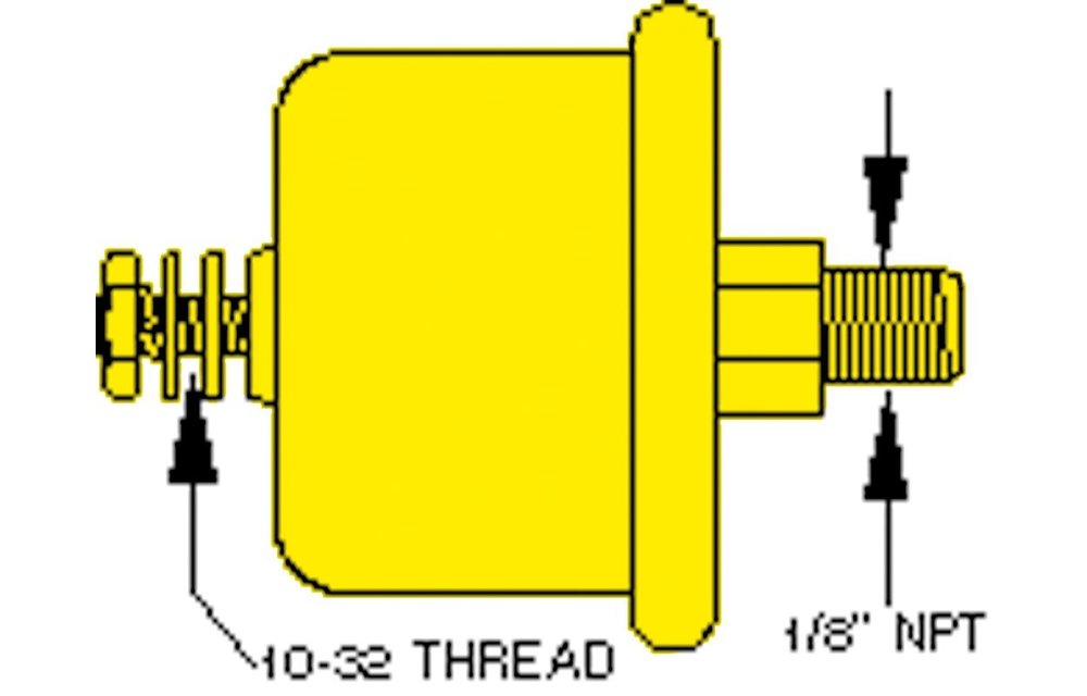 Allpa Oliedrukzender dual station 80Psi (5 5 Bar)  1/8 NPTF (SW: 240-33 Ohm)