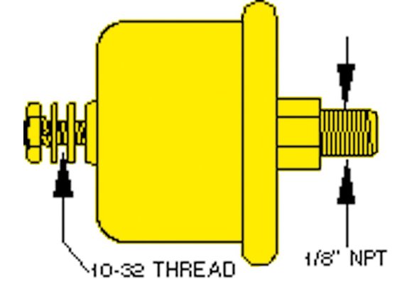 Allpa Oliedrukzender dual station 80Psi (5 5 Bar)  1/8 NPTF (SW: 240-33 Ohm)