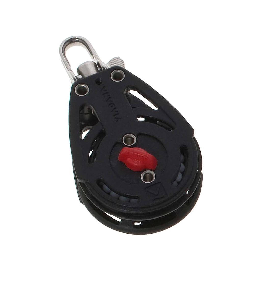 Allpa Aluminium enkelschijfs kogelgelagerd ratelblok 10mm