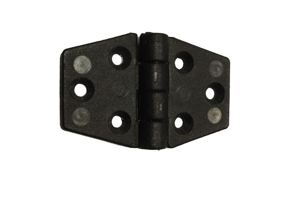 Allpa Nylon scharnier 60x40mm zwart
