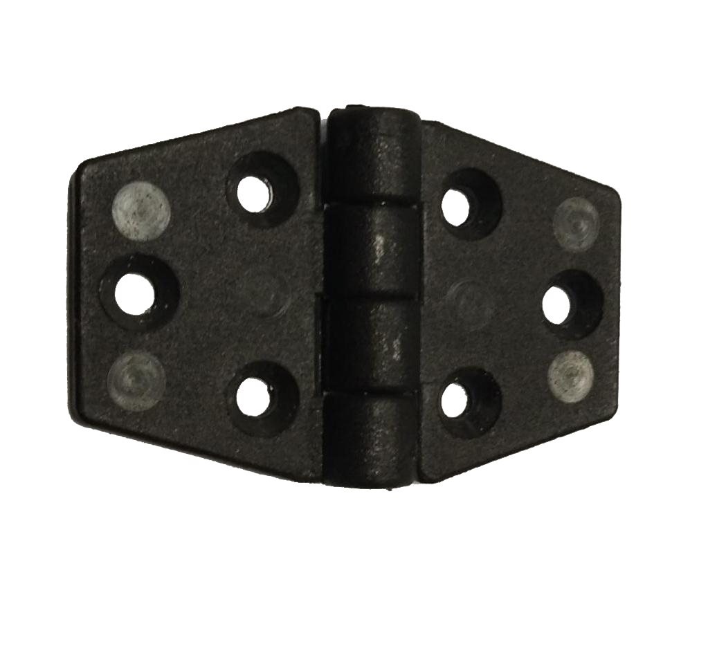 Allpa Nylon scharnier 60x40mm zwart