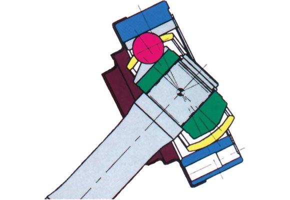 a-flex Zelfrichtend druklager  Ø35mm voor model HD-113