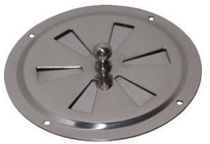 Allpa RVS Ventilatierozet met draaischijf Ø102mm