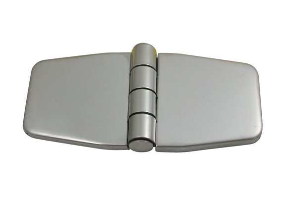 Allpa RVS Afgedekt kastdeurscharnier   76 2x37x2mm