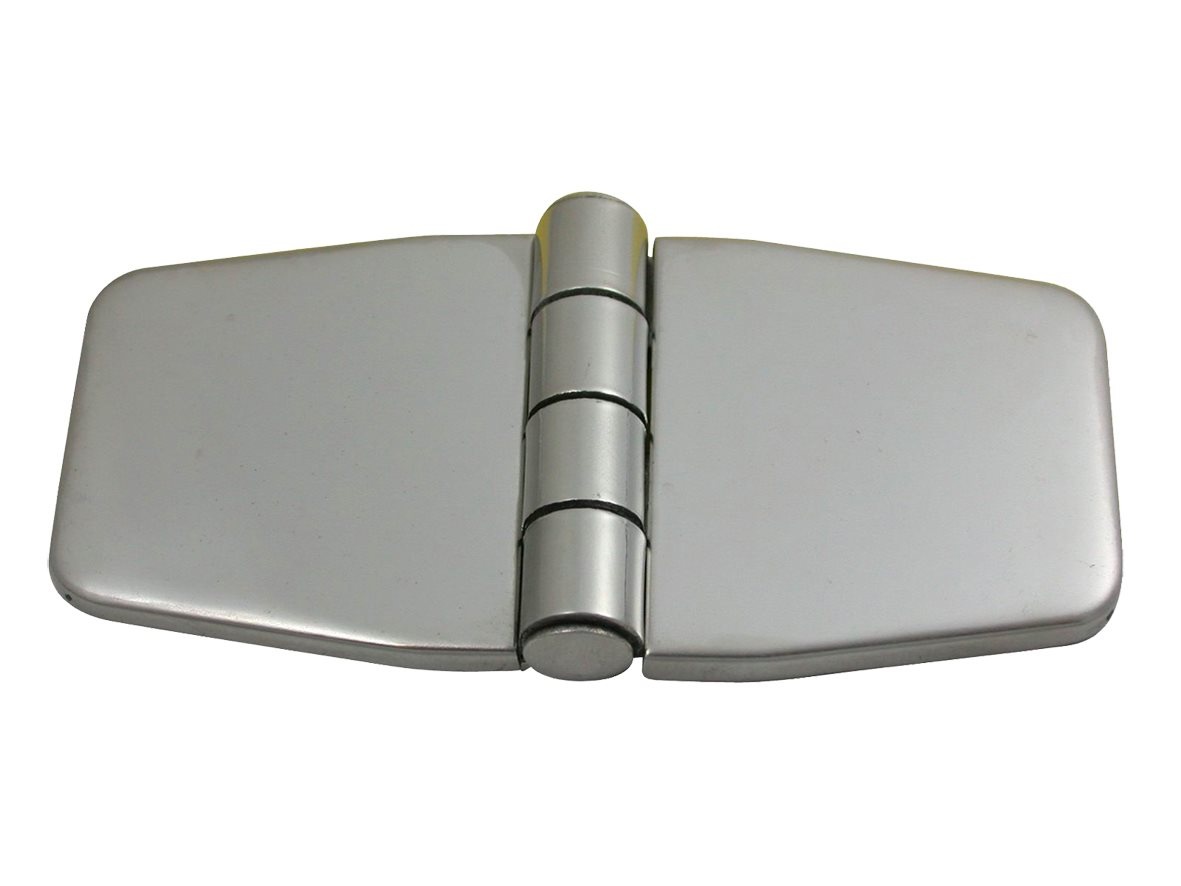 Allpa RVS Afgedekt kastdeurscharnier   76 2x37x2mm