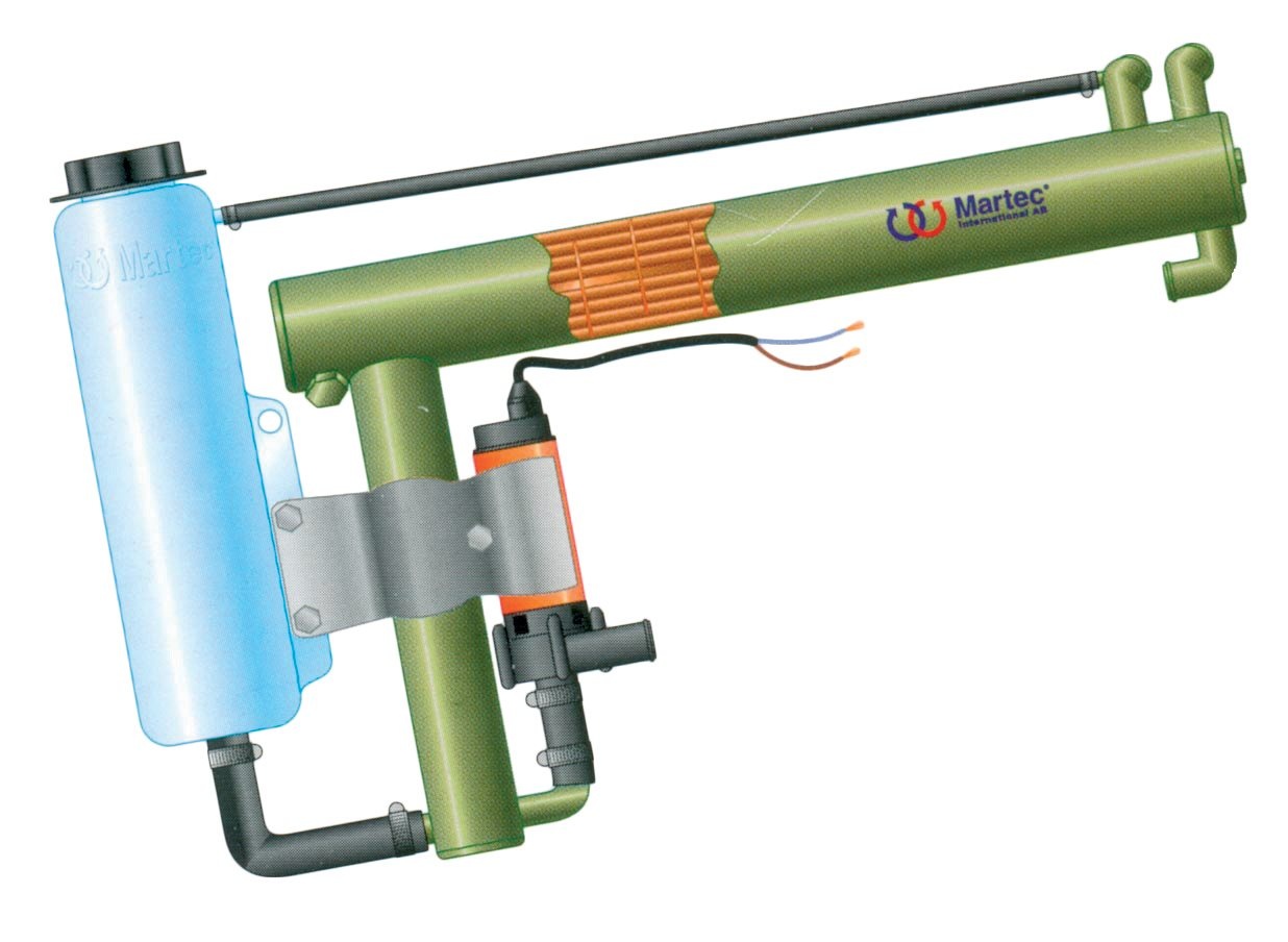 Martec Warmtewisselaar voor dieselmotor Yanmar 3QM 30 (901-1118)