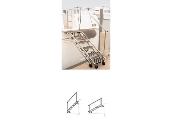 Tracy 6 step boarding stair