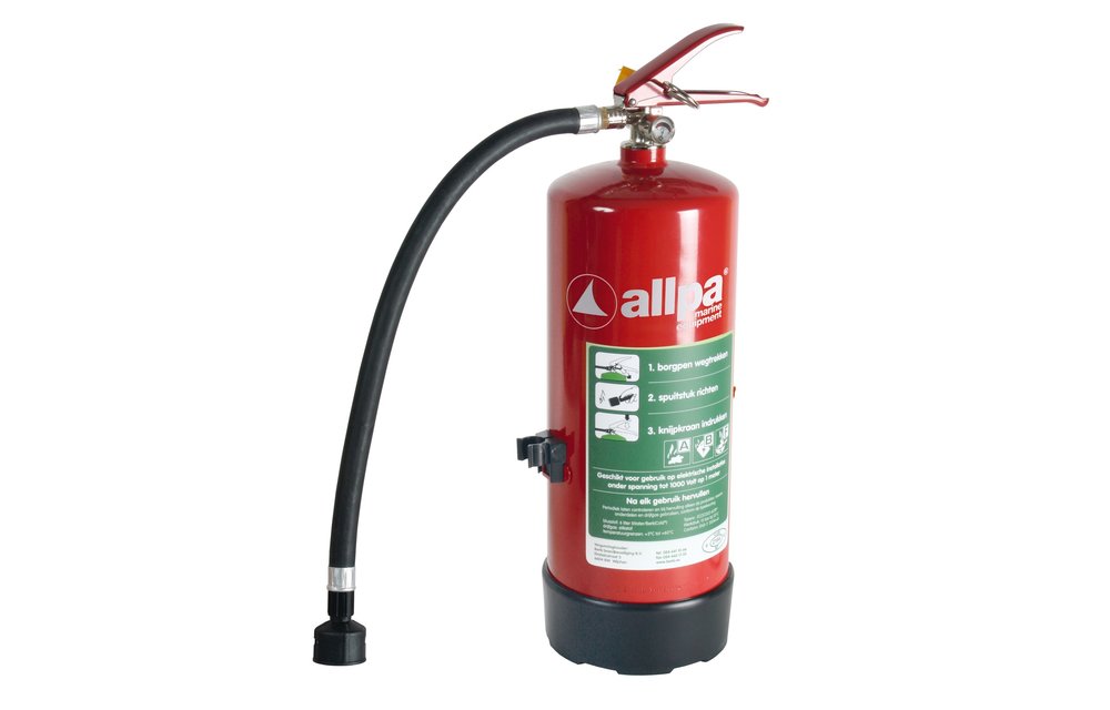 Allpa Ecocold Sproeischuimblusser 6l Ø160mm H=415mm (560mm incl. handel) (brandklasse A + B + F)