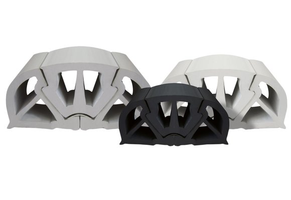 Allpa PVC stootlijst  "BUMPER"  B=125mm  zwart (min. order 12m)