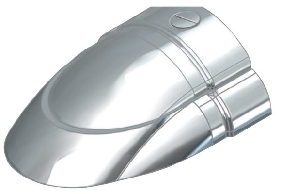 Allpa RVS Eindstuk voor Sphaera 25 met PVC base (paar B+C )