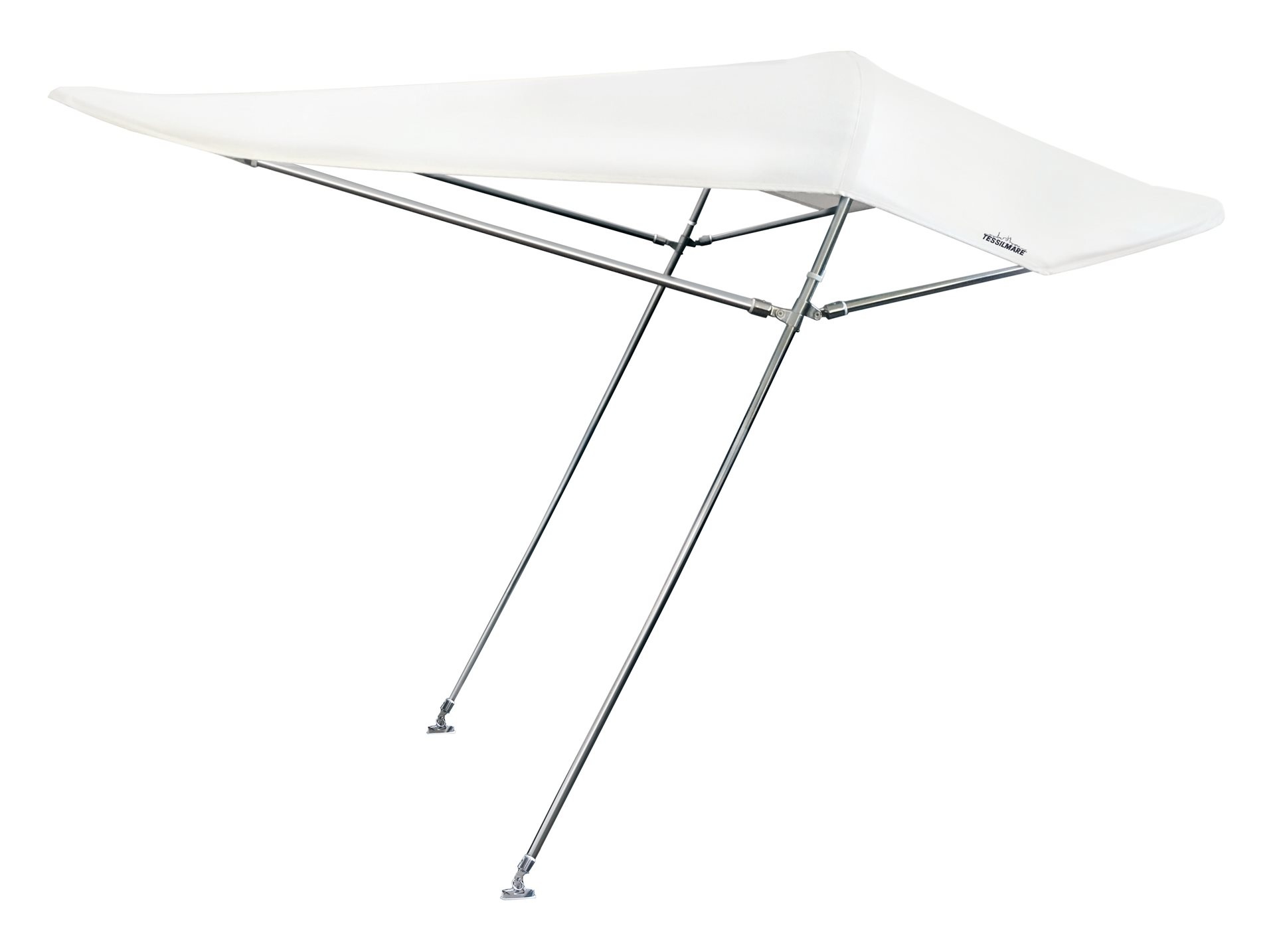 Zonnetent type Aria 185 x 200 x 122cm | Wit; buisØ 22mm